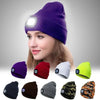 Unisex Warm Winter Knitted Beanie with Optional LED Light