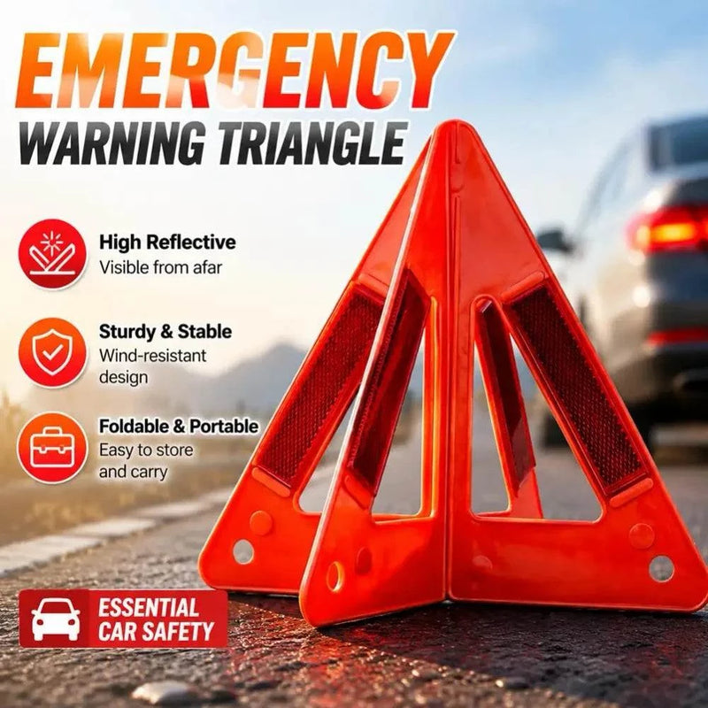 Foldable Triangle Roadside Reflective Emergency Warning