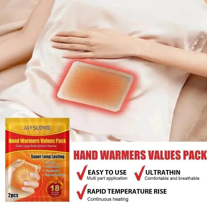 20pcs hand warmers values pack portable self-heating quick heating pads for winter warmth