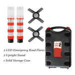 Telescopic Baton Beacon 2-Pack Magnetic Roadside Flares