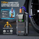 4-in-1 Jump Starter and150PSI Tire Inflator with Power Bank