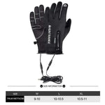 USB Heated Winter Gloves with Touchscreen Fingertips
