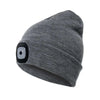 Unisex Warm Winter Knitted Beanie with Optional LED Light