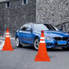 Orange Foldable Traffic Cone with LED Light & Reflective Stripes