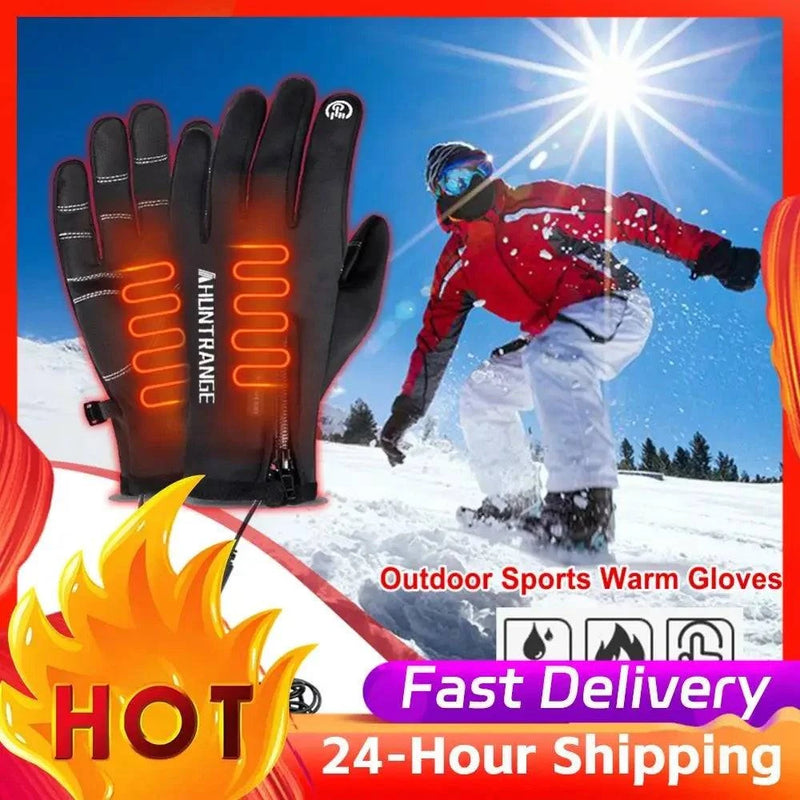 USB Heated Winter Gloves with Touchscreen Fingertips