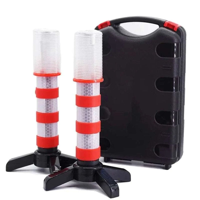 Telescopic Baton Beacon 2-Pack Magnetic Roadside Flares